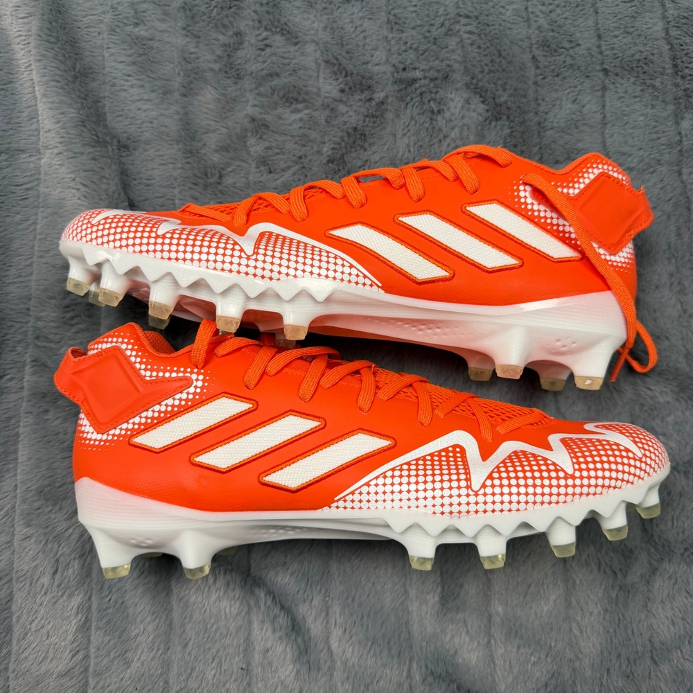Adidas Freak Spark MD Mens Football Cleats Orange White H03637 Size 12.5